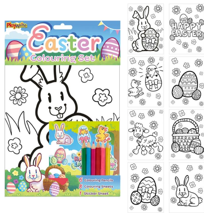 Easter Colouring Set 29.5X22cm