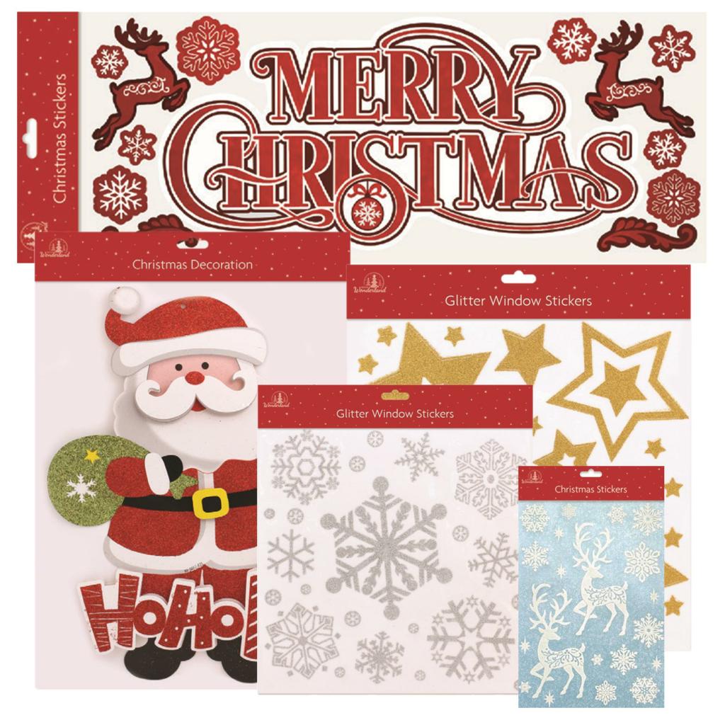 CHRISTMAS WINDOW STICKERS