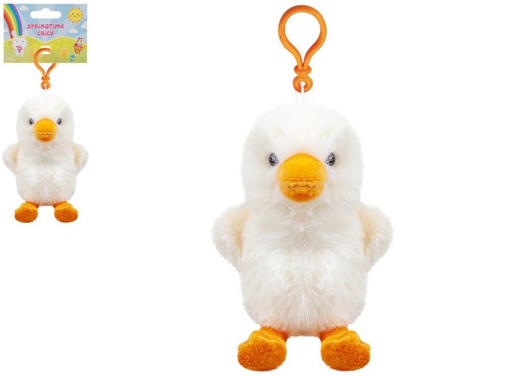 PLUSH CHICK WITH CLIP ON 10CM