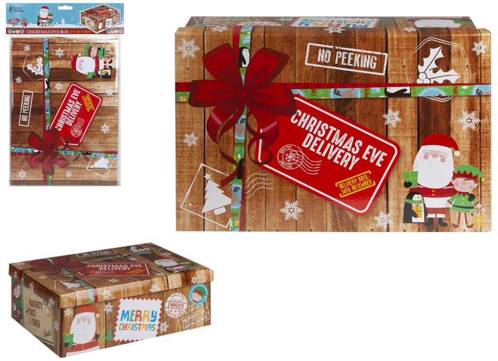 Small ' New Christmas Design ' Christmas Eve Box 21cm X 32cm X 11cm