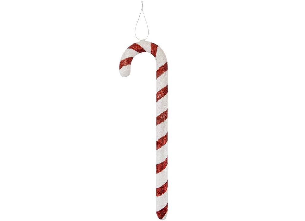 Glitter Candy Cane Hanging Decoration 40cm