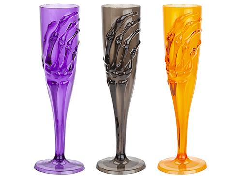 Halloween Scary Skeleton Flute 3 Assorted Colours