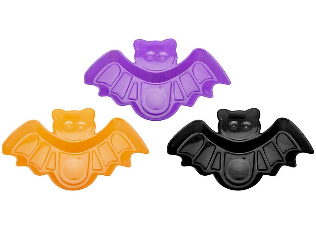 Plastic Bat Shaped Dish 30cm 3 Assorted