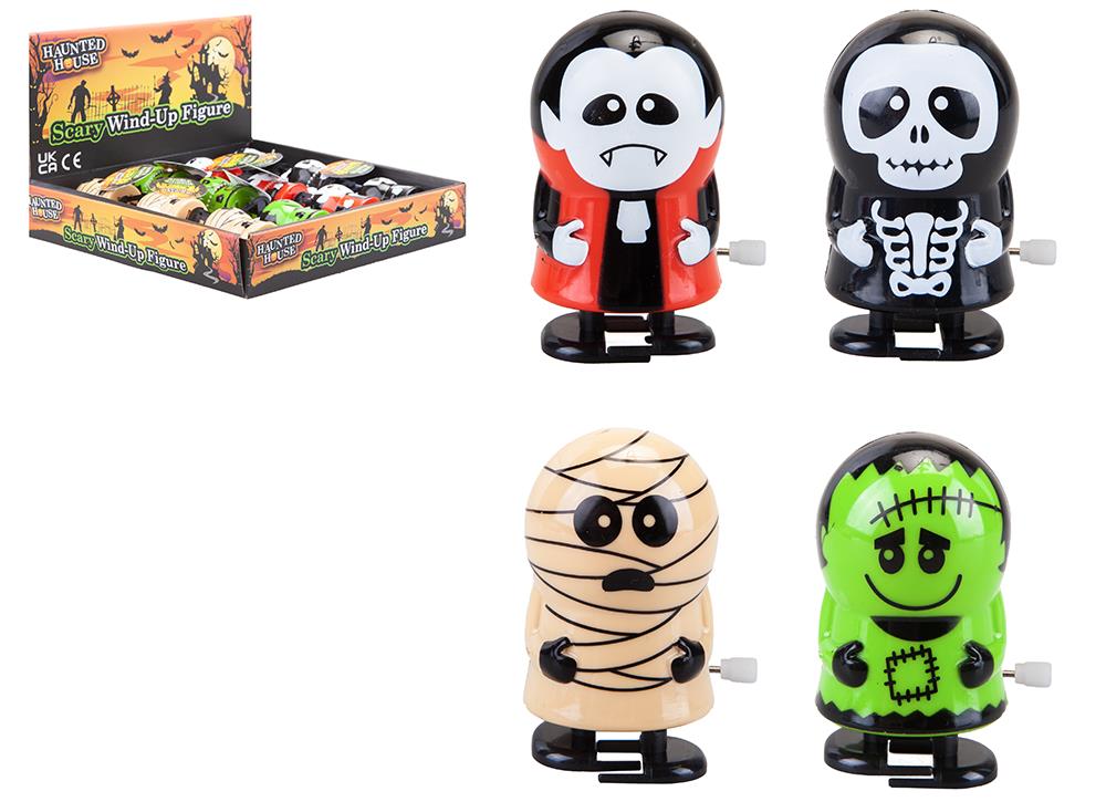 Wind Up Walking Halloween Figures 4 Assorted