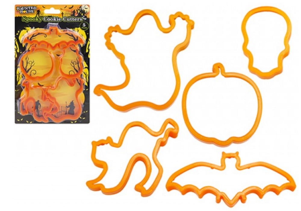 Halloween Set Of 5 Spooky Cookie Cutters