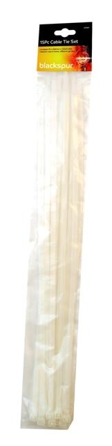 (image for) Blackspur 12 Pack X 450 X 7.2mm Cable Tie Set