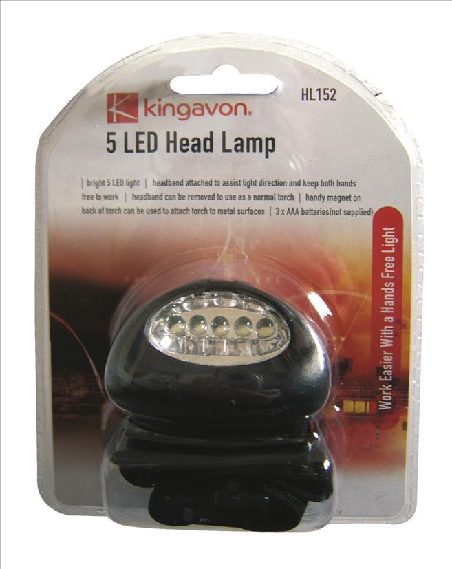 (image for) 5 Led Head Torch