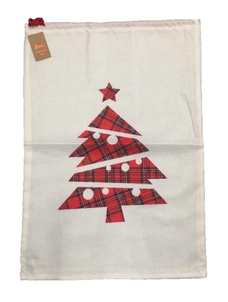 (image for) Red And Gold Reindeer Santa Sack 70 x 50cm
