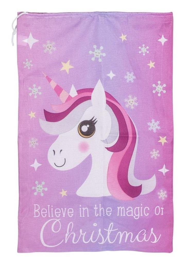 (image for) Red And Gold Reindeer Santa Sack 70 x 50cm