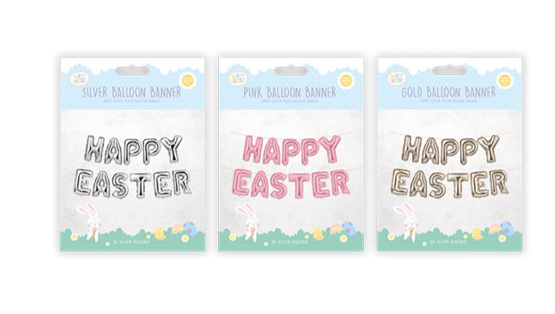HAPPY EASTER FOIL BALLOON BANNER