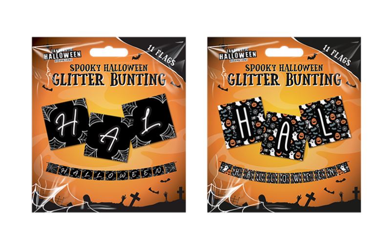 Halloween Glitter Bunting