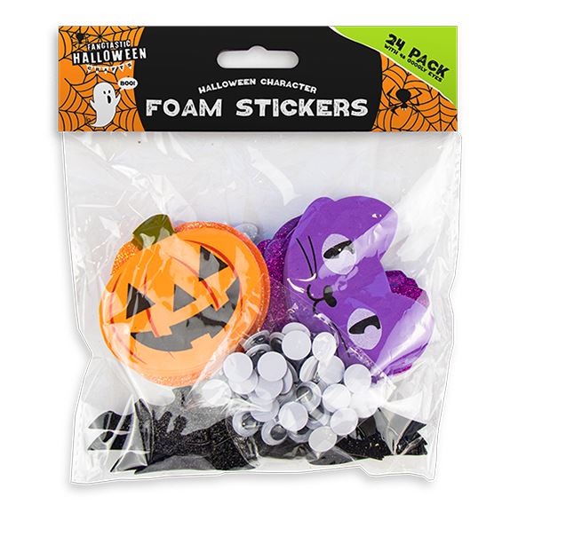 Halloween Foam Sticker Kit 24 Pack
