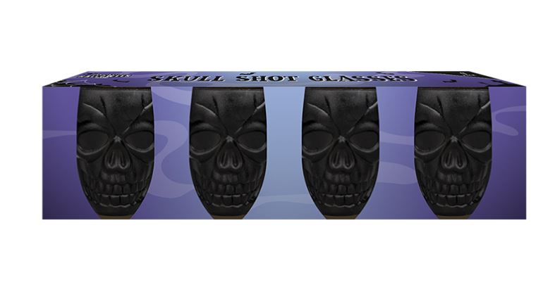 Halloween Skull Shot Glasses 4pk