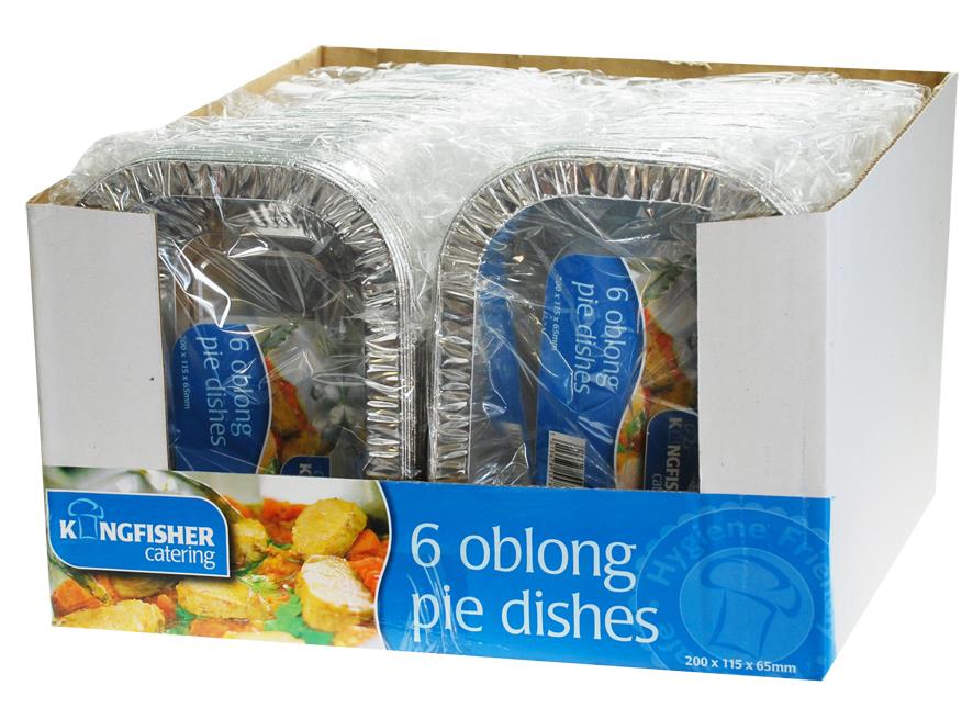 (image for) Oblong Foil Pie Dishes 6 Pack