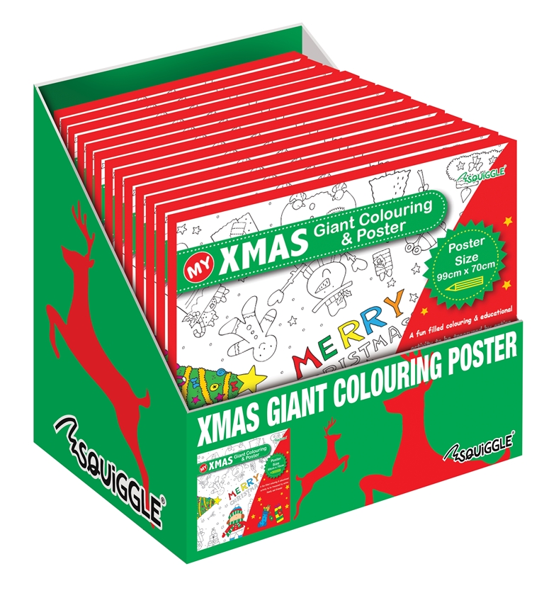 Christmas Giant Colouring Poster 99X70cm