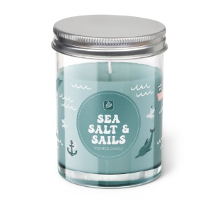 Glass Jar Candle With Lid Sea, Salt & Sails 150G