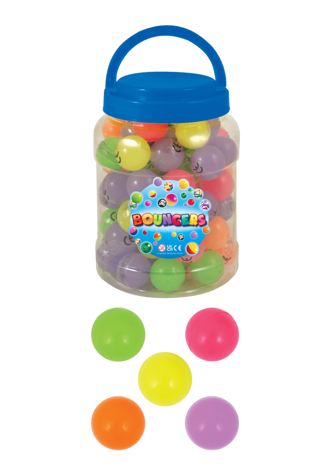 Glow In The Dark 3.3cm x 5cm Bouncy Balls x 72 ( 20p Each )
