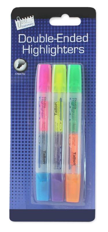 (image for) 3 Double Ended Highlighters ( 6 Colours )