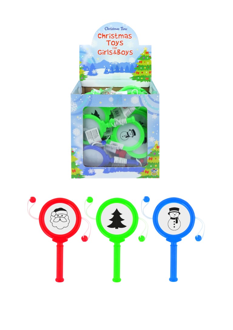 Christmas Mini Spin Drums (10cm) X 72 (17P Each)