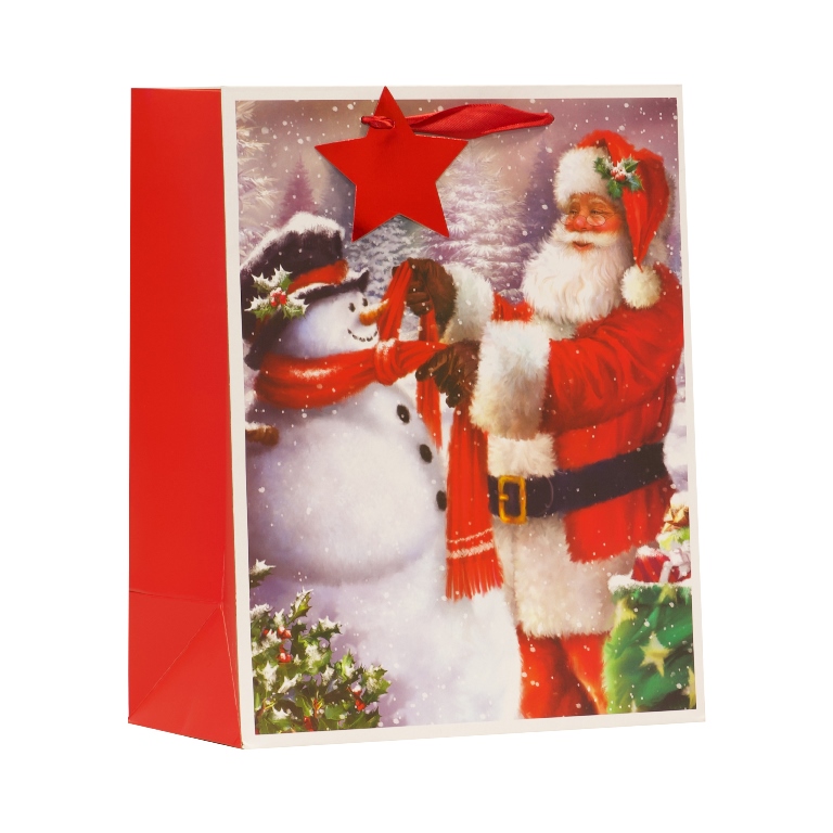 Santa & Snowman Large Bag