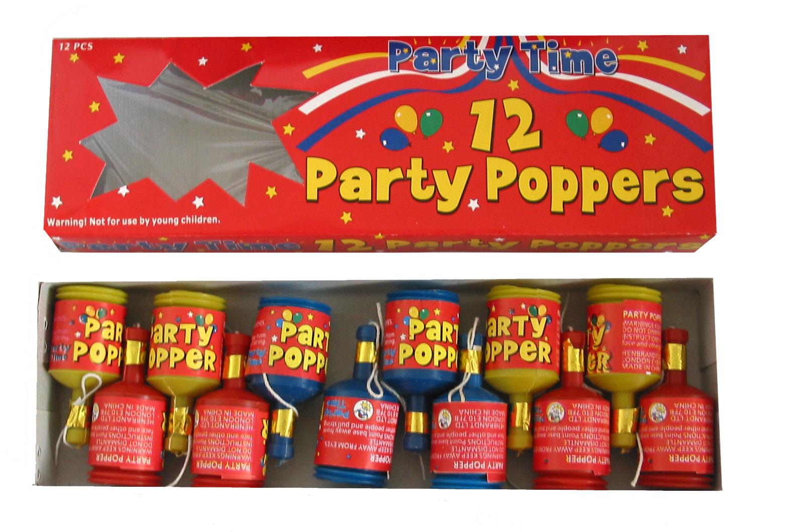 (image for) Party Poppers 12 Pack