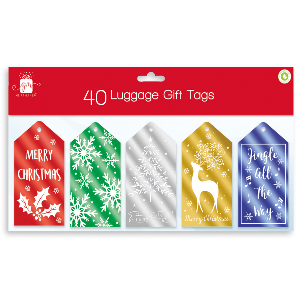 Luggage Tags Contemporary 40 Pack