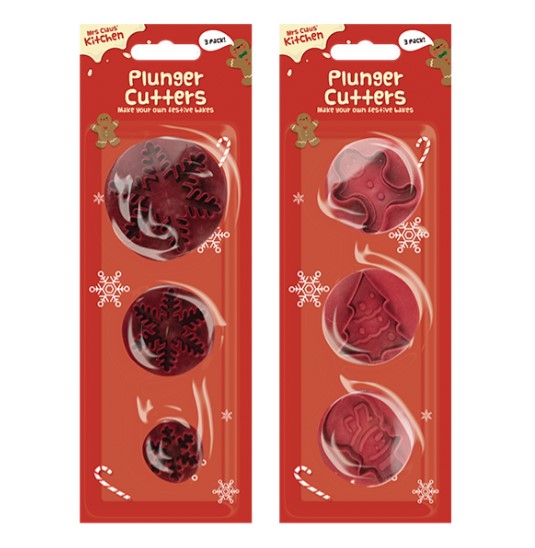 Christmas Plunger Cutters 3 Pack