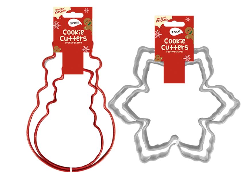 Christmas Soft Rim Cookie Cutters 2 Pack