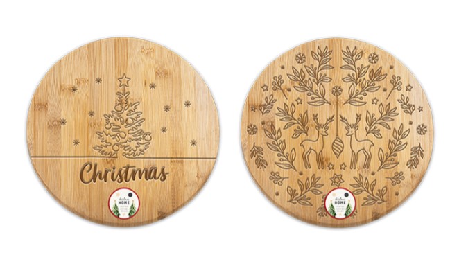 Round Bamboo Serving Board 30cm